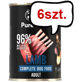 John Dog Pure Black Adult Lamb Mokra Karma dla psa op. 400g Pakiet 6szt.