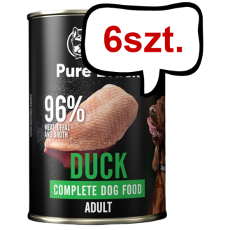 John Dog Pure Black Adult Duck Mokra Karma dla psa op. 400g Pakiet 6szt.