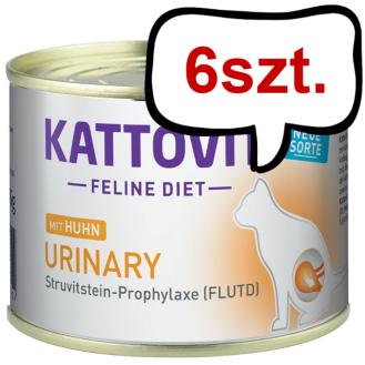 Kattovit Feline Diet Urinary z kurczakiem (Huhn) Mokra Karma dla kota op. 185g Pakiet 6szt.