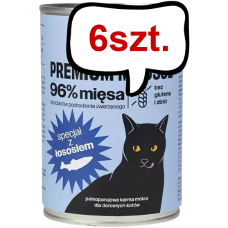 Comfy Appetit Premium Mousse z Łososiem Mokra karma dla kota 400g Pakiet 6szt.
