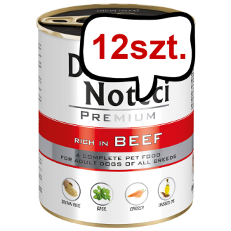 Dolina Noteci Premium Adult Wołowina Mokra Karma dla psa op. 800g Pakiet 12szt.