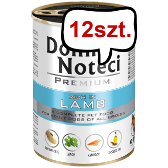 Dolina Noteci Premium Adult Jagnięcina Mokra Karma dla psa op. 400g Pakiet 12szt.