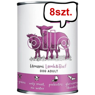 Ollo Umami Lamb&Beef Mokra Karma dla psa op. 400g Pakiet 8szt.