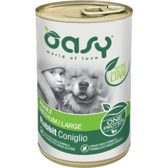 Oasy One Protein Adult Medium/Large Rabbit mokra karma dla psa op. 400g