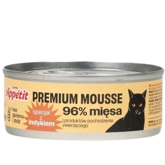 Comfy Appetit Premium Mousse z Indykiem Mokra karma dla kota 85g