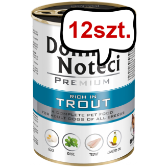 Dolina Noteci Premium Adult Pstrąg Mokra Karma dla psa op. 400g Pakiet 12szt.