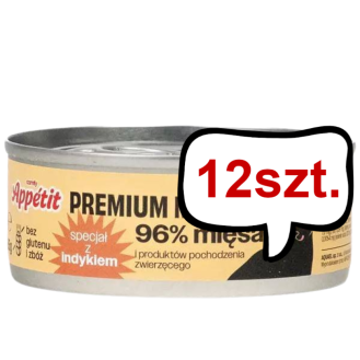 Comfy Appetit Premium Mousse z Indykiem Mokra karma dla kota 85g Pakiet 12szt.