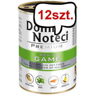 Dolina Noteci Premium Adult Dziczyzna Mokra Karma dla psa op. 400g Pakiet 12szt.