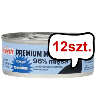 Comfy Appetit Premium Mousse z Łososiem Mokra karma dla kota 85g Pakiet 12szt.