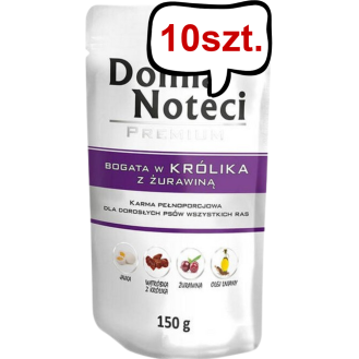 Dolina Noteci Premium Adult Królik z Żurawiną Mokra Karma dla psa op. 10x150g