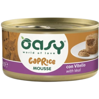 Oasy Caprice Adult Mousse with Veal Mokra Karma dla kota op. 85g