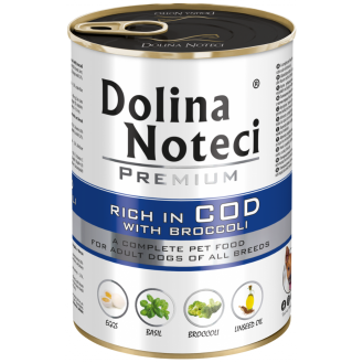 Dolina Noteci Premium Adult Dorsz z Brokułami Mokra Karma dla psa op. 400g