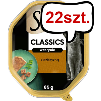 Sheba Classics in Pastete Adult Dziczyzna Mokra Karma dla kota op. 85g Pakiet 22szt. [Data ważności: 27.06.2026]
