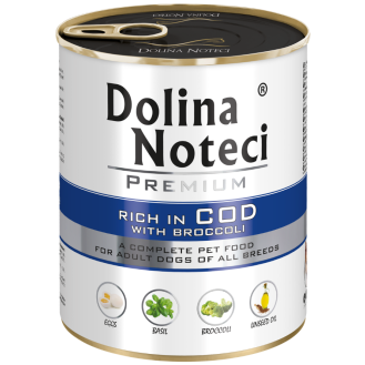 Dolina Noteci Premium Adult Dorsz z Brokułami Mokra Karma dla psa op. 800g