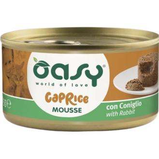 Oasy Caprice Adult Mousse with Rabbit Mokra Karma dla kota op. 85g