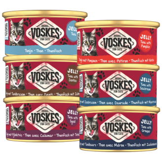 Voskes Original Jelly Mix 6 Smaków KALMAR Mokra Karma dla kota op. 12x85g