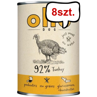 Ollo Pure Turkey Mokra Karma dla psa op. 400g Pakiet 8szt.