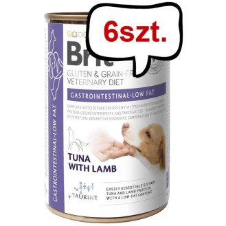 Brit Veterinary Diet Gastrointestinal Low Fat Tuna&Lamb Mokra Karma dla psa op. 400g Pakiet 6szt.