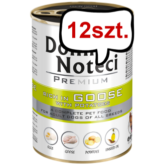 Dolina Noteci Premium Adult Gęś z Ziemniakami Mokra Karma dla psa op. 400g Pakiet 12szt.