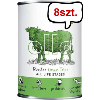 Ollo Booster Digest Green Tripe Mokra Karma dla psa op. 400g Pakiet 8szt.