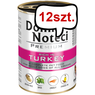 Dolina Noteci Premium Adult Indyk Mokra Karma dla psa op. 400g Pakiet 12szt.