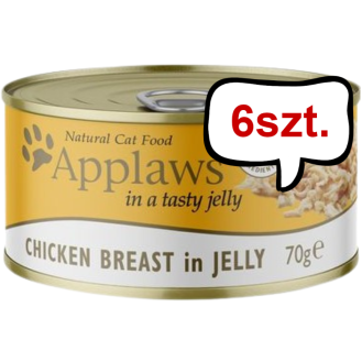 Applaws Natural Cat Food Kurczak w galarecie Mokra Karma dla kota op. 70g PUSZKA Pakiet 6szt.