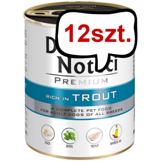Dolina Noteci Premium Adult Pstrąg Mokra Karma dla psa op. 800g Pakiet 12szt.