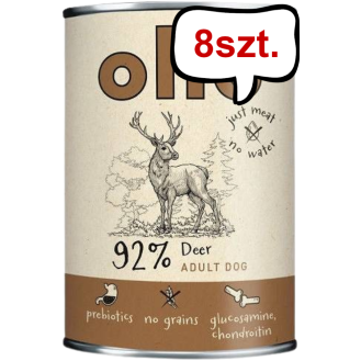 Ollo Pure Deer Mokra Karma dla psa op. 400g Pakiet 8szt.