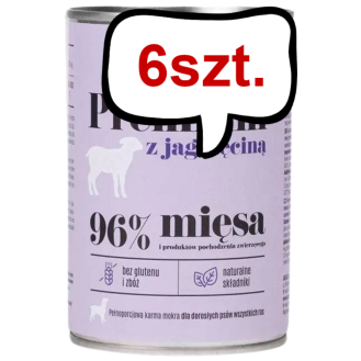 Comfy Appetit Premium z Jagnięciną Mokra karma dla psa 400g Pakiet 6szt.
