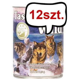 Taste of the Wild Wetlands Canine Mokra Karma dla psa op. 390g Pakiet 12szt.