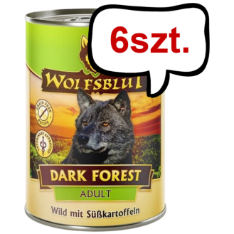 Wolfsblut Adult Dark Forest Mokra Karma dla psa op. 395g Pakiet 6szt.