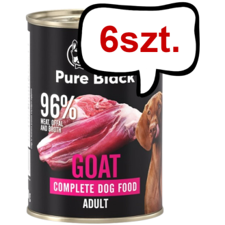 John Dog Pure Black Adult Goat Mokra Karma dla psa op. 400g Pakiet 6szt.