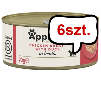 Applaws Natural Cat Food Kurczak z kaczką Mokra Karma dla kota op. 70g PUSZKA Pakiet 6szt.