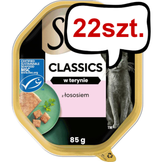 Sheba Classics in Pastete Adult Łosoś Mokra Karma dla kota op. 85g Pakiet 22szt.