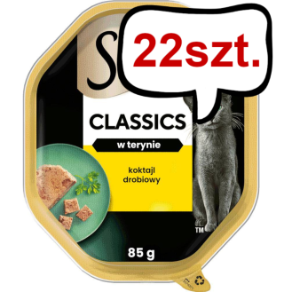 Sheba Classics in Pastete Adult Koktajl Drobiowy Mokra Karma dla kota op. 85g Pakiet 22szt.