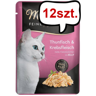 Miamor Feine Filets Adult Tuńczyk i raki Mokra Karma dla kota op. 100g SASZETKA Pakiet 12szt.