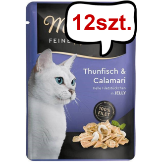 Miamor Feine Filets Adult Tuńczyk i kalmary Mokra Karma dla kota op. 100g SASZETKA Pakiet 12szt.
