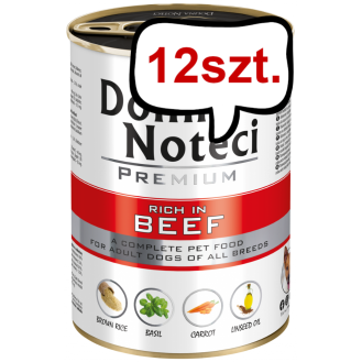 Dolina Noteci Premium Adult Wołowina Mokra Karma dla psa op. 400g Pakiet 12szt.