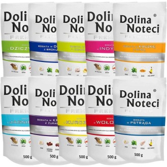 Dolina Noteci Premium Pakiet degustacyjny Mokra Karma dla psa op. 10x500g