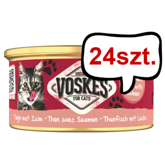 Voskes Original Jelly Tuna with Salmon Mokra Karma dla kota op. 85g Pakiet 24szt.