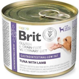 Brit Veterinary Diet Gastrointestinal Low Fat Tuna&Lamb Mokra Karma dla psa op. 200g