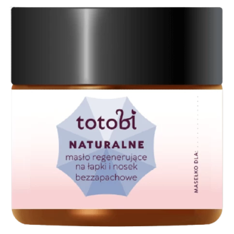 Totobi Naturalne Bezzapachowe masło W SŁOICZKU na łapki i nosek dla psa i kota op. 50ml