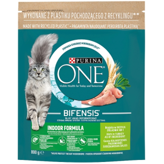 Purina ONE Cat Indoor z Indykiem Sucha Karma dla kota op. 800g
