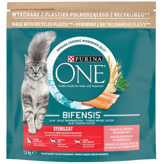 Purina ONE Cat Sterilcat z Łososiem Sucha Karma dla kota op. 1.5kg