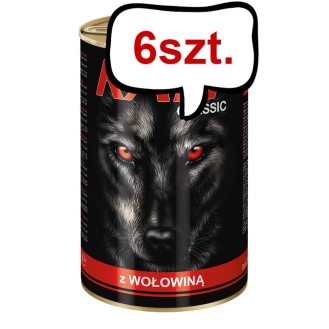 Rafi Classic Dog Wołowina Mokra Karma dla psa op. 1240g Pakiet 6szt.