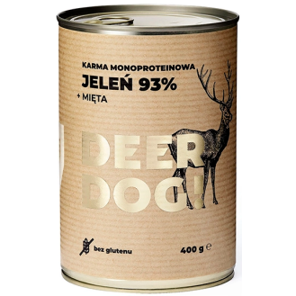 Deer Dog Adult Jeleń z miętą Mokra Karma dla psa op. 400g