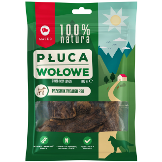 Maced Płuca wołowe przysmak dla psa op. 100g