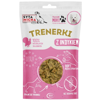 Syta Micha Trenerki z indykiem dla psa op. 80g