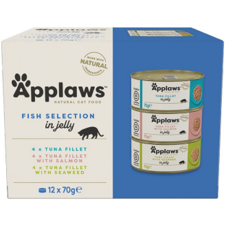 Applaws Natural Cat Food Multipack FISH in Jelly Mokra Karma dla kota op. 12x70g (puszki)