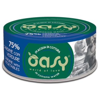 Oasy Adult More Love Sardine with Vegetables Mokra Karma dla kota op. 70g